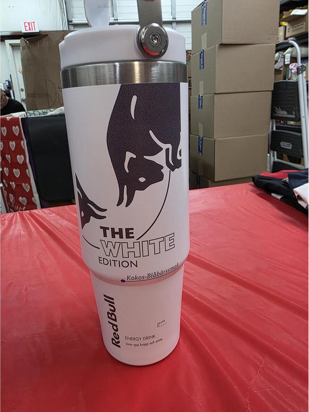 Red Bull The White Edition Insulated Water Bottle